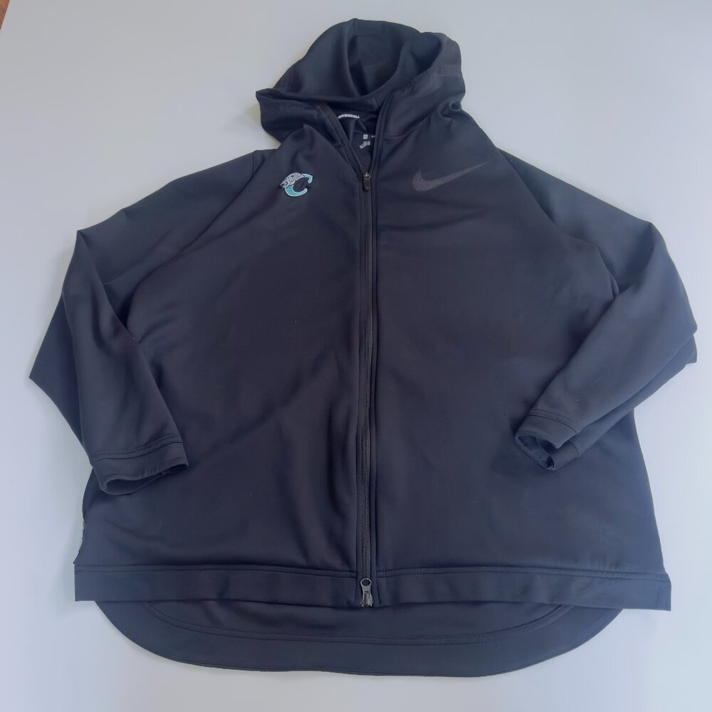 Men’s XXL Nike Dri-Fit Cougars Full Zip Baseball Running Jacket Black Wind Break